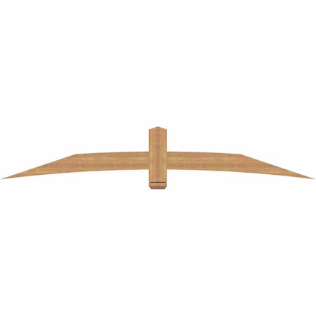 Ekena Millwork Bellingham Timber Gable Bracket, Western Red Cedar, 96"W x 16"H x 1 1/2"D x 5 1/2"F, 4/12 Pitch GBW096X16X0206BEL00SWR